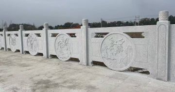 濮阳芝麻白河道栏杆 石材栏杆