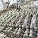 濮阳芝麻白圆球 石球 挡车球