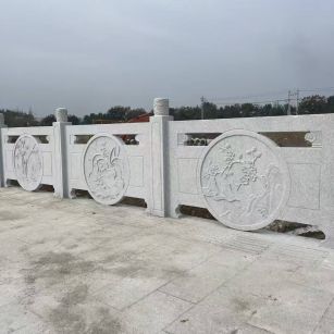 濮阳芝麻白河道栏杆 石材栏杆