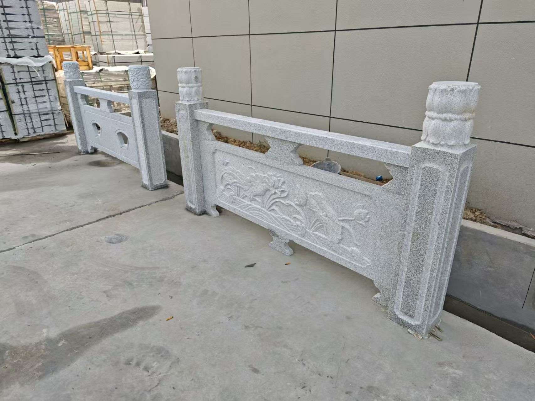濮阳芝麻白河道栏杆 石材栏杆