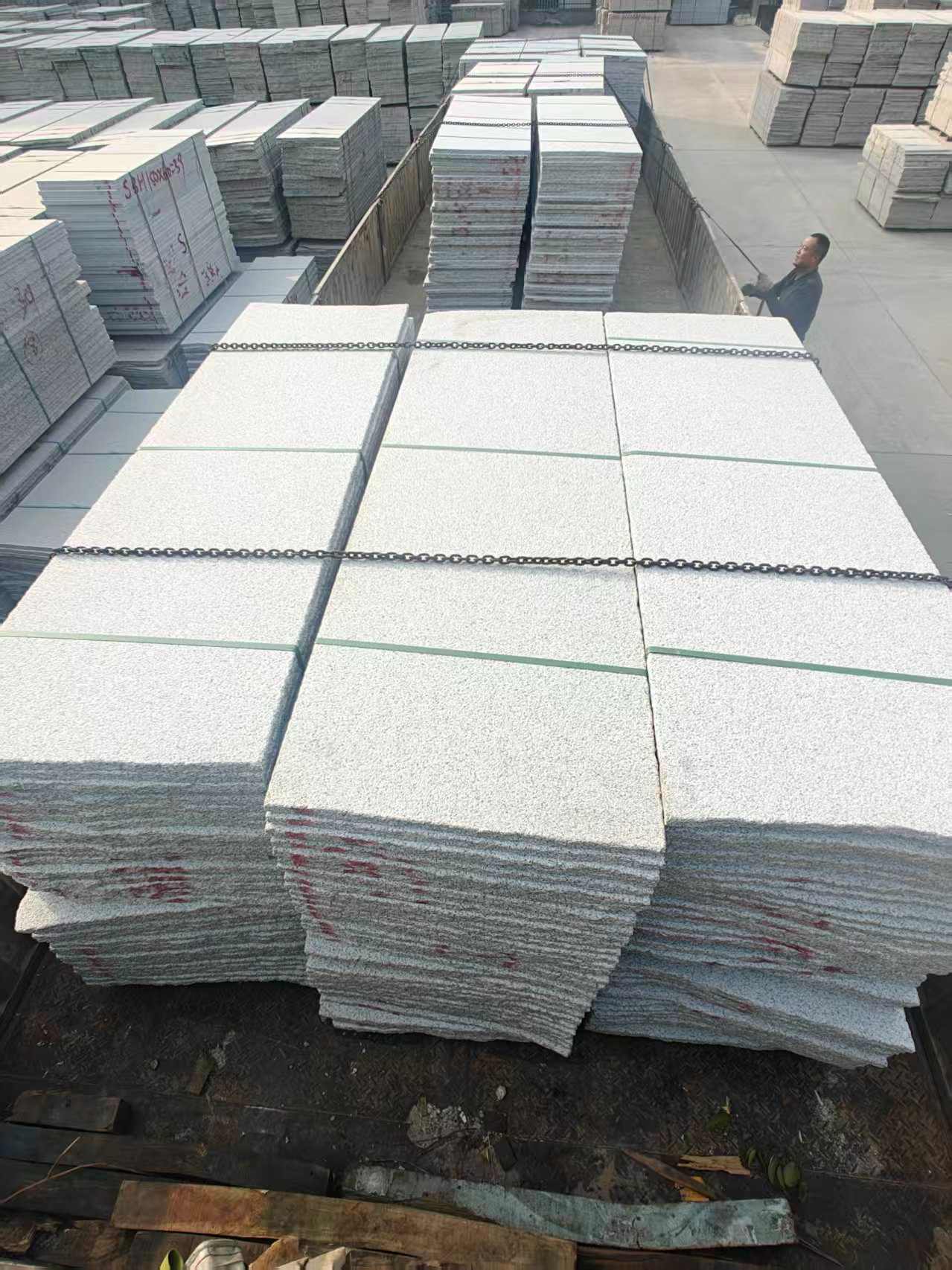 濮阳芝麻白毛板，石材毛板