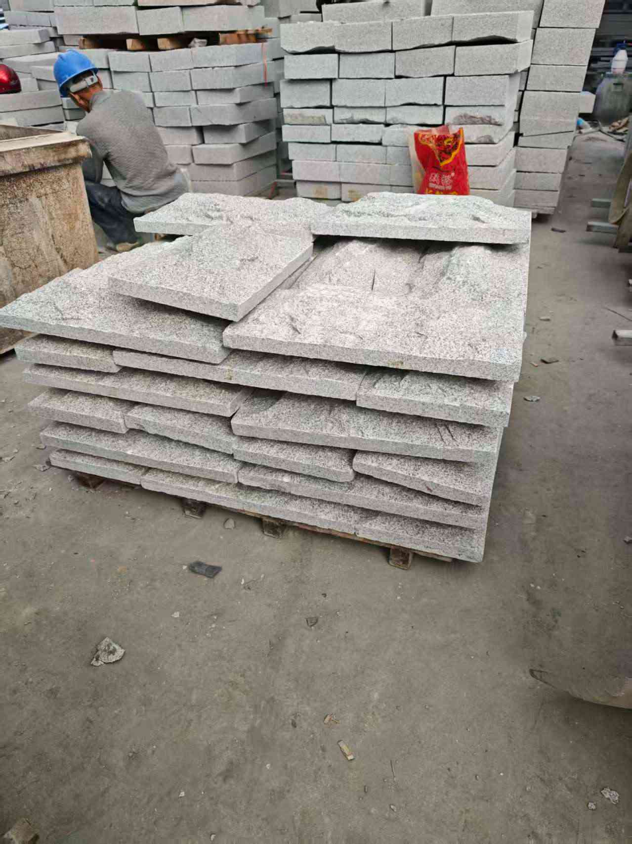 濮阳芝麻白蘑菇石，自然面