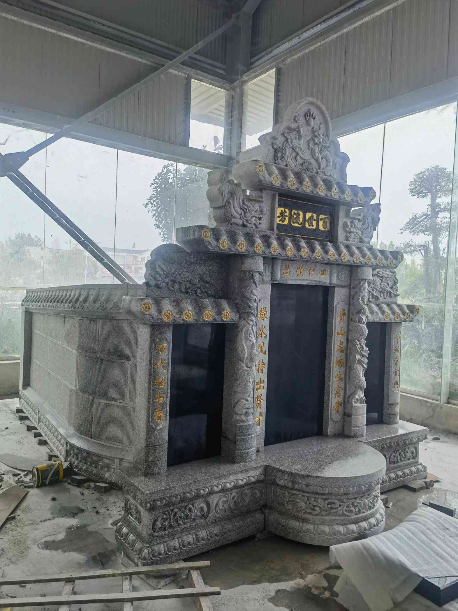 濮阳套墓 墓碑 围坟石 异形定制